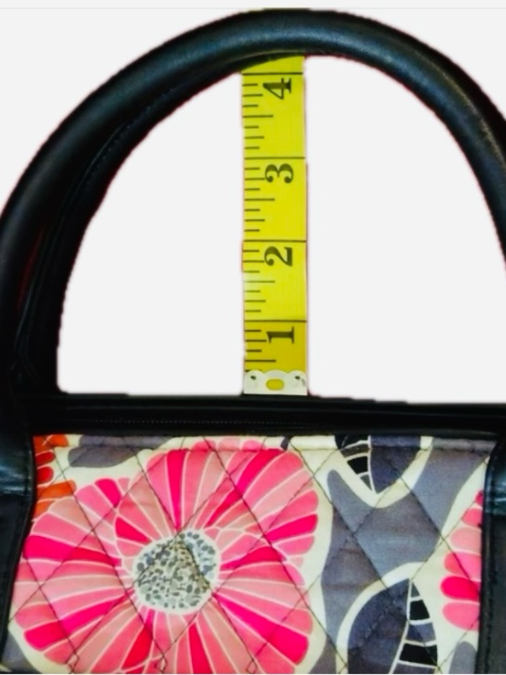 NWT!! Vera Bradley Large Trapeze Tote in Cheery Blossoms (RETIRED) BRAND NEW - Picture 11 of 11